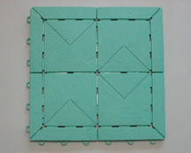 立體方格地墊